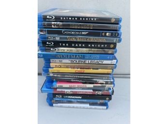 Large Lot Of Bluray Discs - Iron Man 2, Casino Royale, Bourne Legacy, Oblivion, More