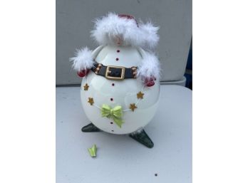 Department 56 Christmas Cookie Jar - Small Damage