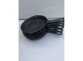 Set Of 6 World Market Mini Cast Iron Pans