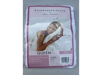 Queen Size Feather Bed / Duvet Cover - New