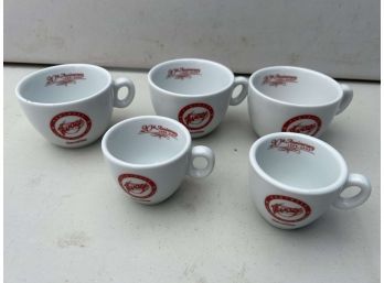Lot Of 5 Vivace Espresso Seattle Espresso Mugs - 20th Anniversary - Inker Porcelain
