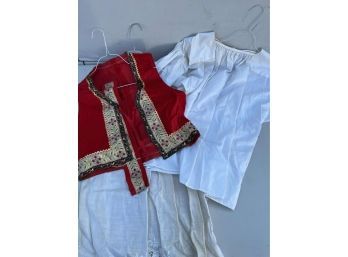 Traditional Croatian Folk Costume - Vest Skirt Belt Apron