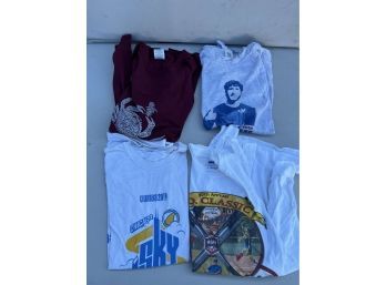 4 Graphic Tshirts - WNBA Chicago Sky, Softball, Lil Dicky, Crab
