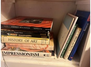 Shelf Of Books - History Of Art, Impressionism, Rembrandt, Navajo - F