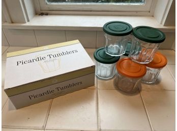 Picardie Tumblers Plus Lidded Jars - France - 12