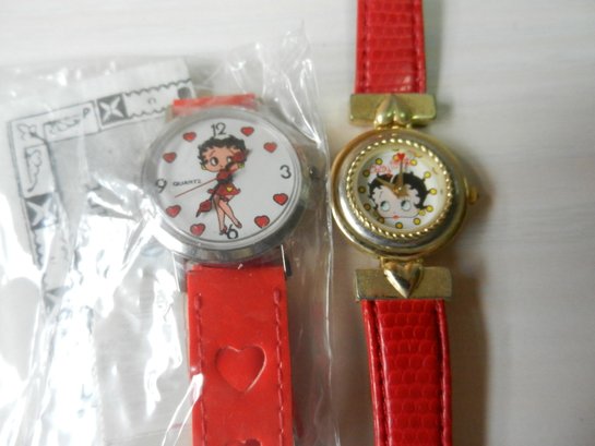 Vintage 2 Betty Boop Watches 1993 And 1985  (DE17)