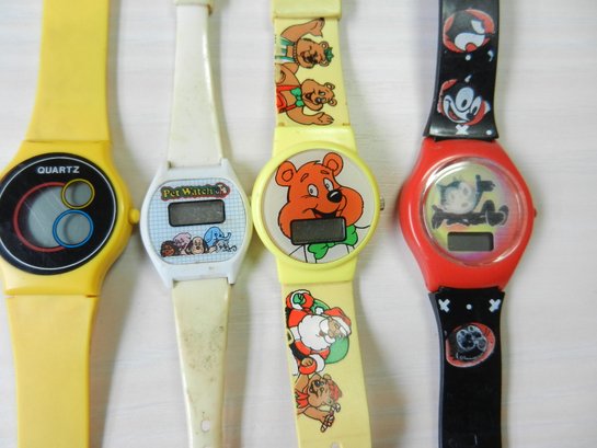 Vintage 4 80s Watches Inc Fritz The Cat And Pet Watch   (DE21)