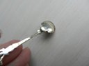 Vintage Sterling Silver Salt Spoon - Seashell Design Bowl   (DP6)