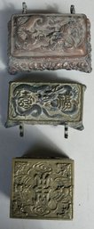 Lot Of (3) Inkwells (SOW41)