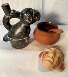 Lot Of (3) 'pre-Columbian' Items    SOW94