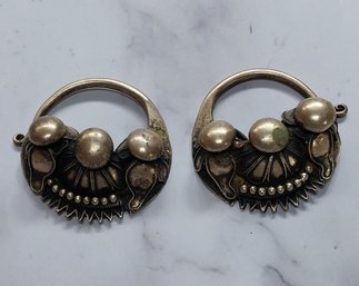 Vintage Tribal Silver Ear Cuffs Or Pendants