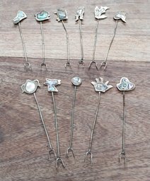 Silver Cocktail Forks