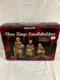 Kirkland 3 Kings Candle Holders (105)