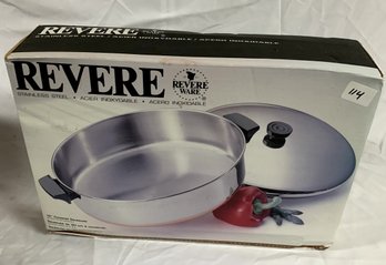 Revere Ware 12' Covered Sauteuse (114)