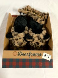 Dearfoams Cat Nap Slipper Set Size 7-8 (B-5)