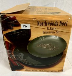 Northwoods Noel 12 Piece Dinner Set (116)