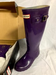 Hunter Sovereign Purple Rain Boots - 5M (124)