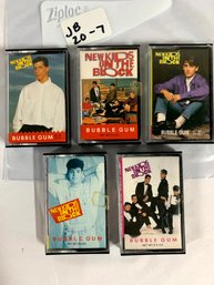 (5) New Kids On The Block Bubble Gum Packets (JB 20-7)