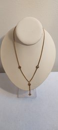 14K Gold Ornate Wheat Grain Style Necklace (T-17)
