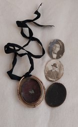 Antique Victorian Mourning Locket (E4)