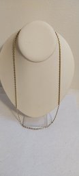 14K Gold Rope Chain Necklace 24' (ET-2)