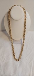 Heavy Sterling Gold Vermeil Chain Necklace (ED18)
