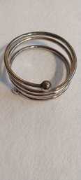 Mexican Sterling 'Stretchy' Coil Bracelet (E8)