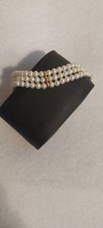 Cultured Pearl And 14K Bracelet (E14)