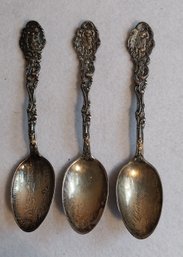 (3) Sterling Silver Spoons (ED47)