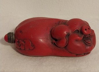 Red Pig Snuff Bottle (EP23)