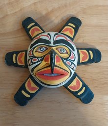 Wooden Tribal Style Sun Mask (P-20)