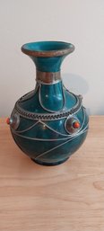 Vintage Blue Pottery Vase (P-34)