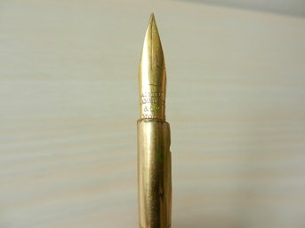 Vintage Gold Aikin Lambert Nib Essex Handle Dip Pen    D22