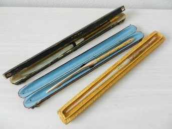 3 Vintage MoP Dip Pens Sheaffers #3, Regal, Signature #6 Nibs    D25