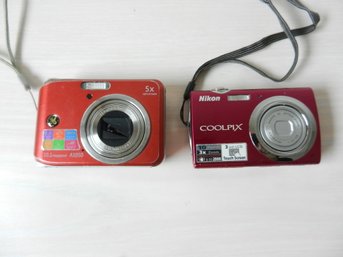 GE Digital Camera A1050 And Nikon Coolpix     D39