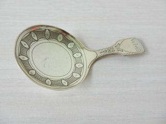 Antique Sterling Silver IT Birmingham Tea Caddy Spoon   (D33)