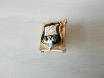 Alpha Sigma Phi 10k Small Gold Brooch Pin   (D40)