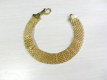 Vintage 18k Gold Mesh Bracelet   (DT80)