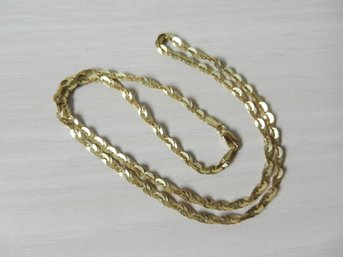 Vintage 10k Gold Twisted Rope Chain MA Michael Anthony (DT18)