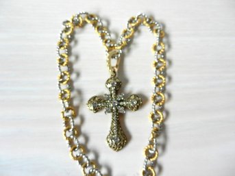 Vintage DSMK Cross And Chain  (DT9)