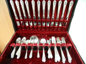 Rogers Sterling Silver Cutlery Set Bridal Veil 70 Pieces  (DT16)