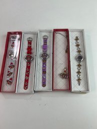 Jb19-3 Lot Of 5 Paul Frank Style Fashion Watches