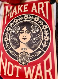 Artist Signed And Numbered Obey Lithograph