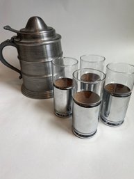 Stein Ice Bucket And Glassware