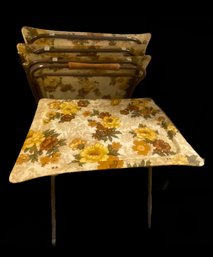 Floral Tv Tray Set