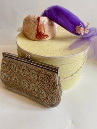 Hat Box With Vintage Accessories