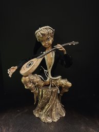 Hollywood Regency Sprite With Lute