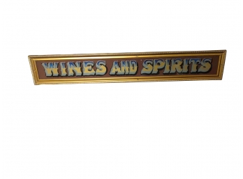 Wine & Spirits Sign