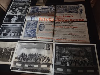 Photo Lot From Howard Tillotson  Denver Orpheum Theatre Conductor