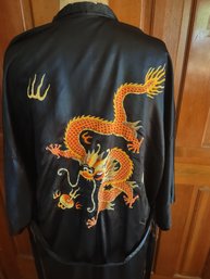 Golden Dragon Embroidered Silk His & Hers Kimonos